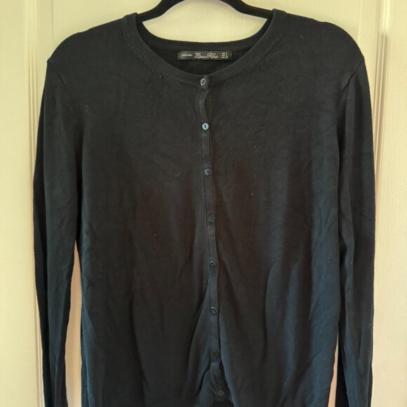 Zara Black knit crew neck cardigan - Picture 3 of 6